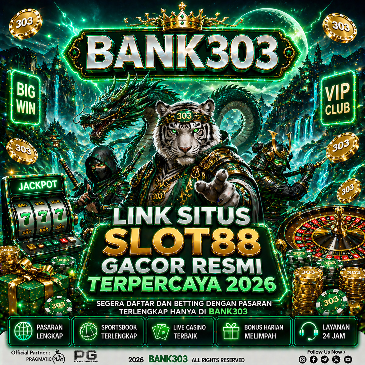 BANK303 SITUS SLOT ONLINE GACOR RESMI